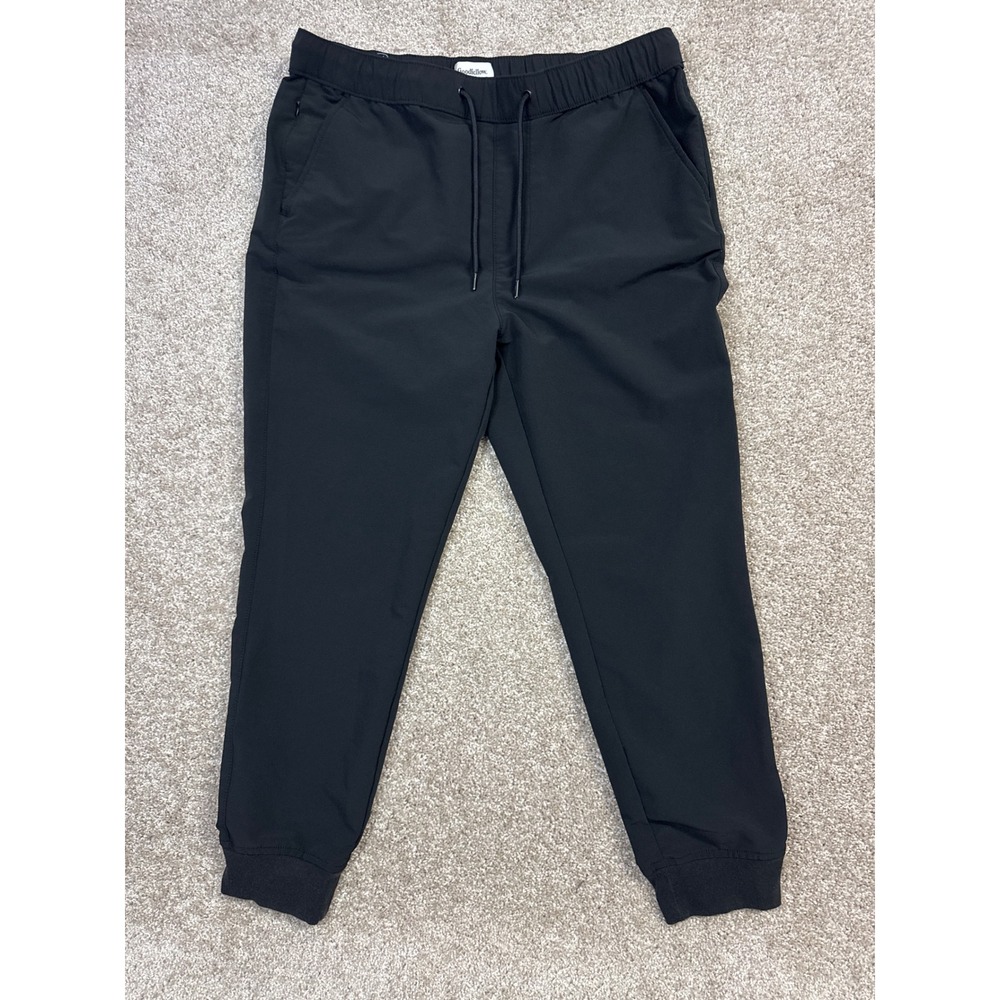 Goodfellow & Co Mens Premium Tech Joggers Black Stretch Athletic Pants Size M